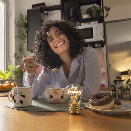 Legami Legami | Lampe Be Happy Tischlampe Glühlampe