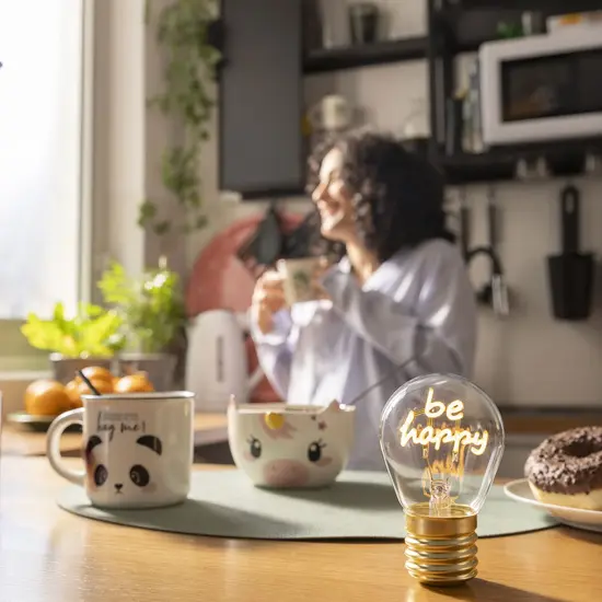 Legami Legami | Lampe Be Happy Lampe de table Ampoule à incandescence