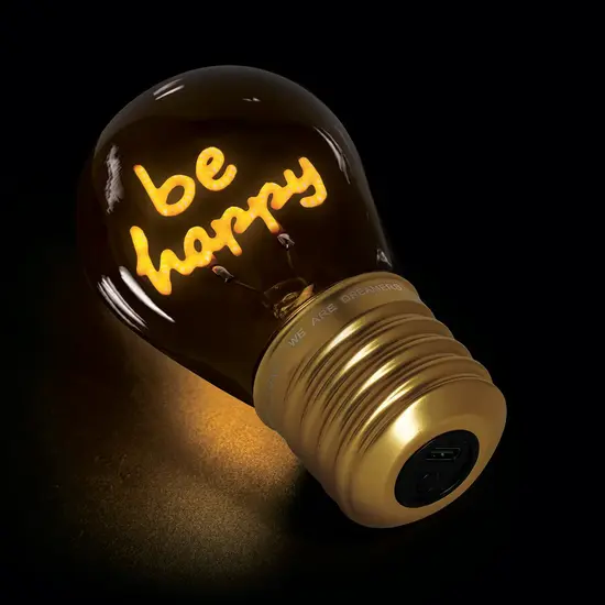 Legami Legami | Lampe Be Happy Tischlampe Glühlampe