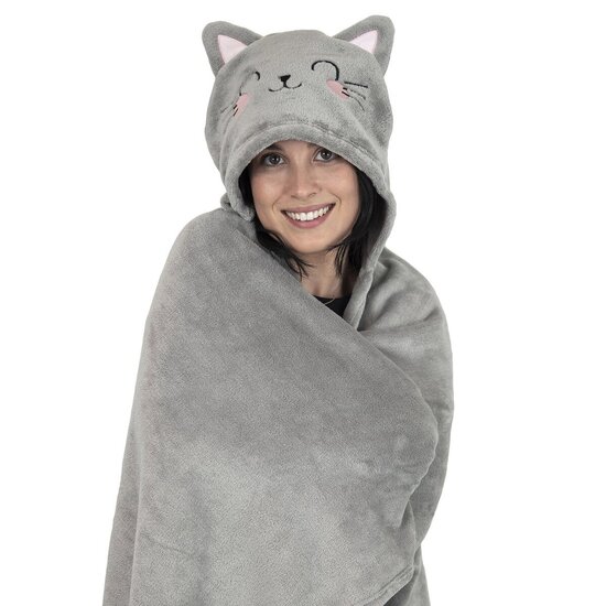 Legami Legami | Cosy Hugs Deken Met Capuchon Kitty