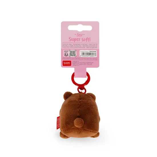 Legami Legami | Teddy Plush Key Ring - Tiny Super Soft!
