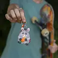 Legami Legami | Donkey Plush Key Ring - Tiny Super Soft!
