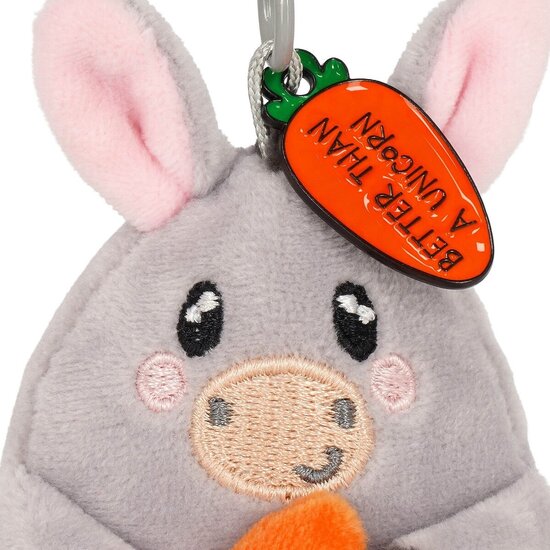 Legami Legami | Donkey Plush Key Ring - Tiny Super Soft!