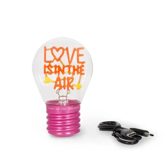 Legami Legami | Decoratieve Tafellamp In De Vorm Van Een Gloeilamp - Love is in the Air - Bulb Fiction