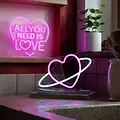 Legami Legami | Neon Effect Led Lamp - All You Need is Love - It's a Sign