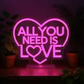 Legami Legami | Neon Effect Led Lamp - All You Need is Love - It's a Sign