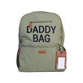 Childwood - Childhome Childhome | Wickeltasche Rucksack Daddy Bag Canvas Khaki + Wickelunterlage