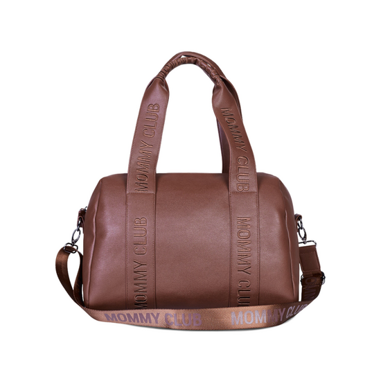 Childwood - Childhome Childhome | Sac à langer Mommy Club Simili cuir marron foncé
