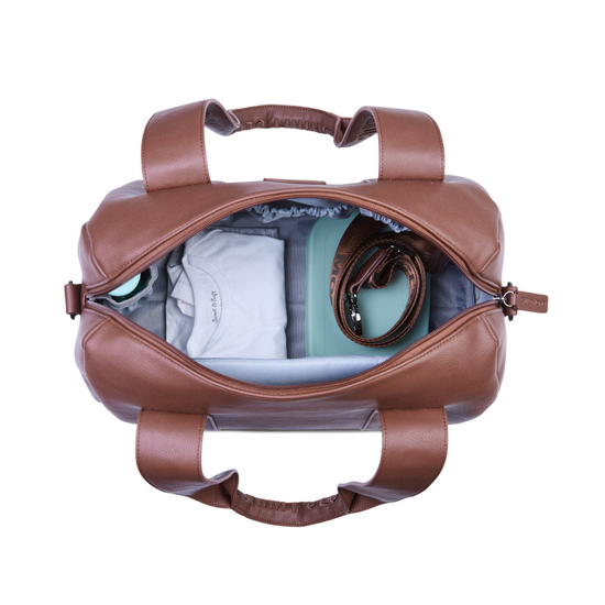 Childwood - Childhome Childhome | Wickeltasche Mommy Club Dunkelbraun Kunstleder