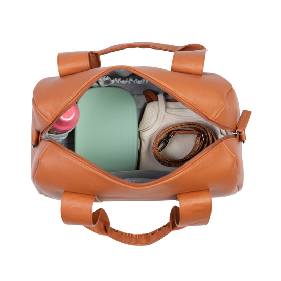 Childwood - Childhome Childhome | Mommy Club Brown Simili Leather Nappy Bag