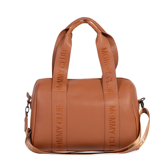 Childwood - Childhome Childhome | Mommy Club Brown Simili Leather Nappy Bag