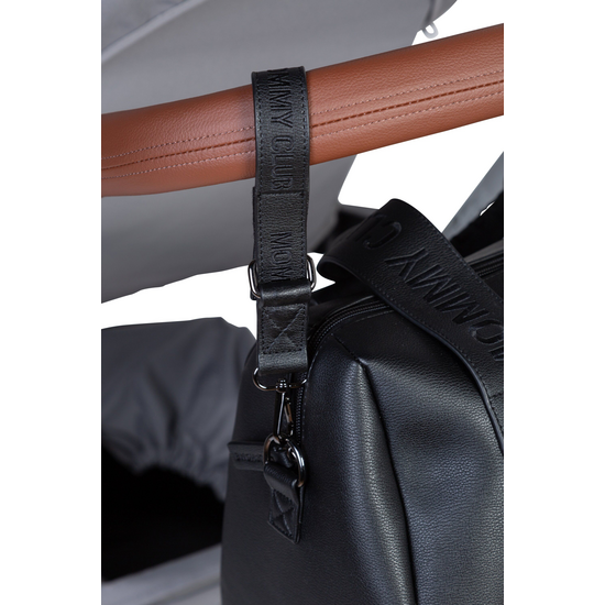 Childwood - Childhome Childhome | Sac à langer Mommy Club Noir Simili Cuir