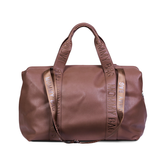 Childwood - Childhome Childhome | Verzorgingstas Mommy Bag Signature Simili Leder Donker Bruin