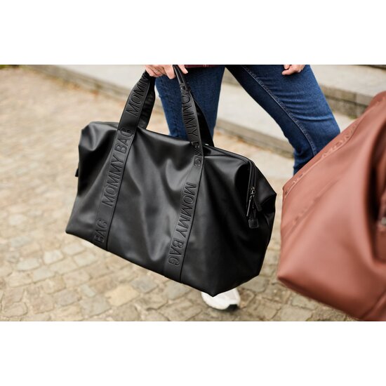 Childwood - Childhome Childhome | Wickeltasche Mommy Bag Signature Kunstleder Schwarz