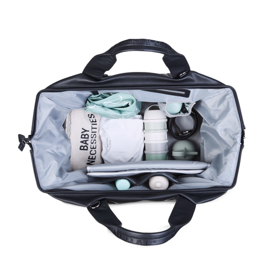 Childwood - Childhome Childhome | Verzorgingstas Mommy Bag Signature Simili Leder Black