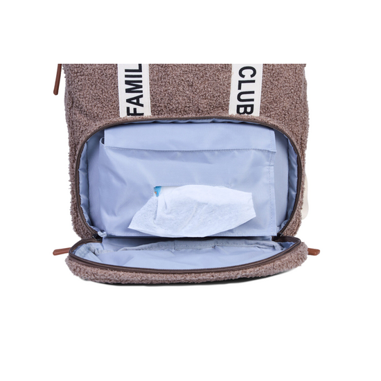 Childwood - Childhome Childhome | Wickeltasche Family Club Rucksack Signature Teddy Soft Brown