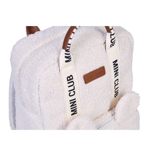 Childwood - Childhome Childhome | Rucksack Mini Club Signature Teddy Ecru