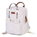 Childwood - Childhome Childhome | Mini Club Signature Teddy Ecru Backpack