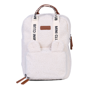 Childhome | Mini Club Signature Teddy Ecru Backpack