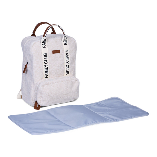Childwood - Childhome Childhome | Verzorgingstas Family Club Rugzak Signature Teddy Ecru