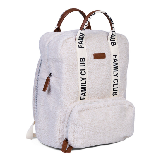 Childwood - Childhome Childhome | Wickeltasche Family Club Rucksack Signature Teddy Ecru