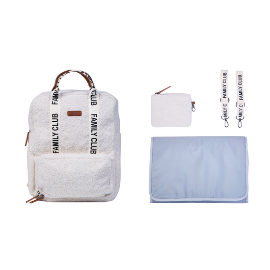 Childwood - Childhome Childhome | Family Club Signature Teddy Ecru Backpack Changing Bag