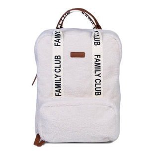 Childhome | Wickeltasche Family Club Rucksack Signature Teddy Ecru