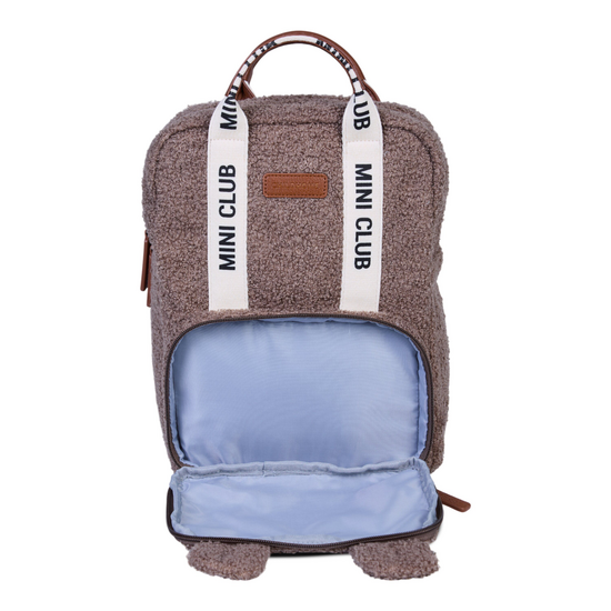 Childwood - Childhome Childhome | Mini Club Signature Teddy Soft Brown Backpack