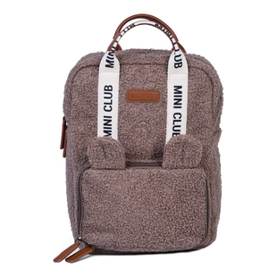 Childhome | Mini Club Signature Teddy Soft Brown Backpack