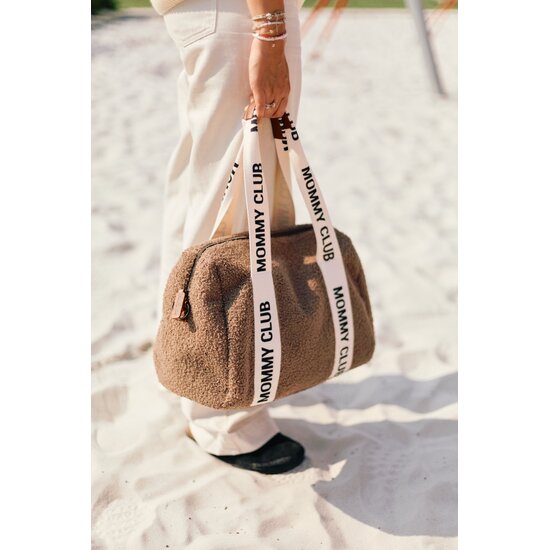Childwood - Childhome Childhome | Mommy Club Signature Teddy Soft Brown Changing Bag
