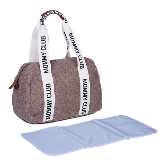 Childwood - Childhome Childhome | Sac à langer Mommy Club Signature Teddy Soft Brown