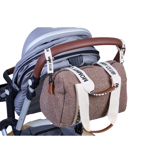 Childwood - Childhome Childhome | Mommy Club Signature Teddy Soft Brown Changing Bag