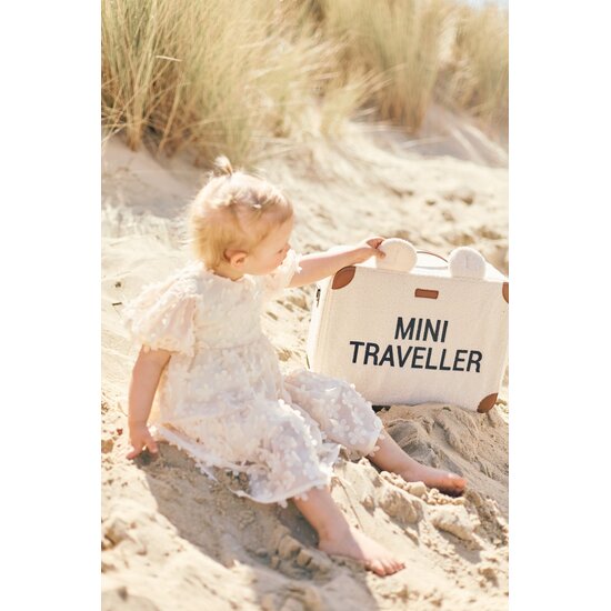 Childwood - Childhome Childhome | Reisekoffer Mini Traveller Teddy Off White