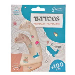 Isabelle Laurier | Tattoos Wally der Wal +100 Stück