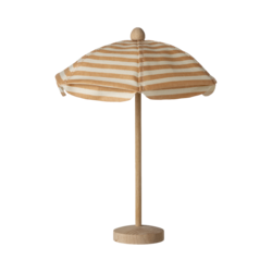 Maileg | Parasol de plage, Souris - Corail tendre