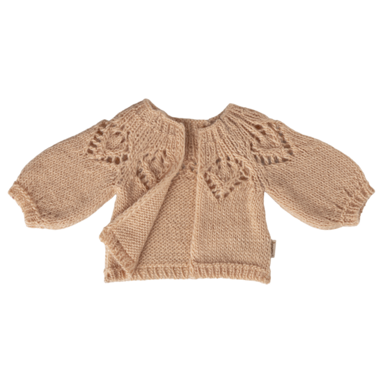 Maileg Maileg | Cardigan tricoté, taille 3 - Rose clair