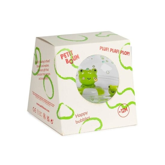 Petit Boum Petit Boum | Sensorischer Ball  Happy Bubble Froschchen