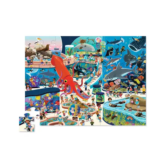 Crocodile Creek Crocodile Creek | Puzzle - Day at the Aquarium 48 Pieces