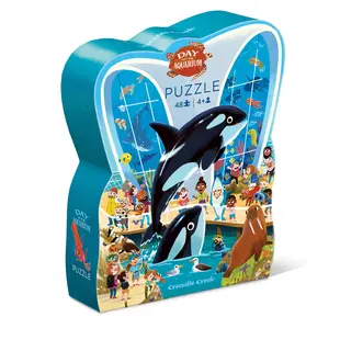 Crocodile Creek | Puzzle - Une journée à l'aquarium 48 pièces