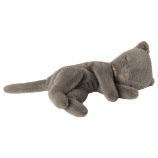 Maileg | Sleeping kitten plush, Small - Grey