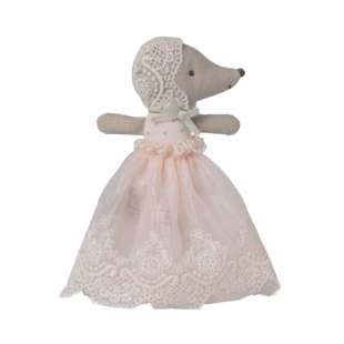 Maileg | Bébé souris en robe - Poudre