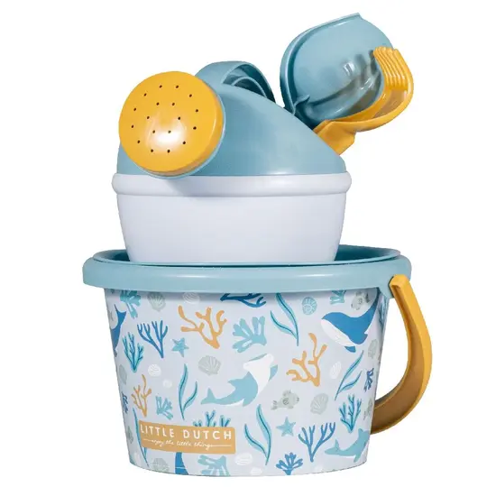 Little Dutch Little Dutch | Ocean Dreams Beach Set Blue 9.5 cm 5 Pieces