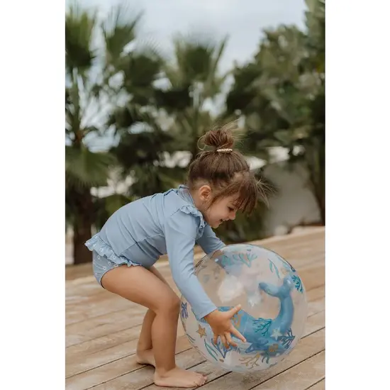 Little Dutch Little Dutch | Ocean Dreams Beach Ball 3D Whale Blue