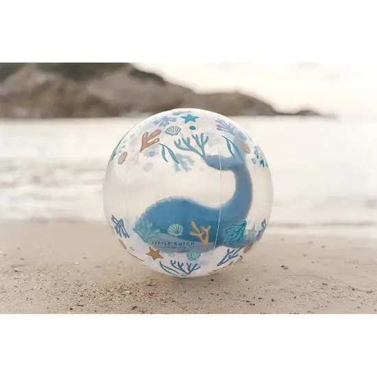 Little Dutch Little Dutch | Ballon de plage Ocean Dreams 3D Baleine Bleu