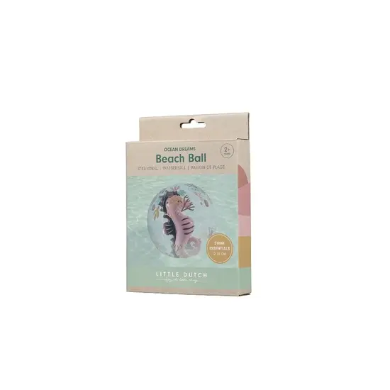 Little Dutch Little Dutch | Ocean Dreams Strandbal 3D Zeepaard Roze