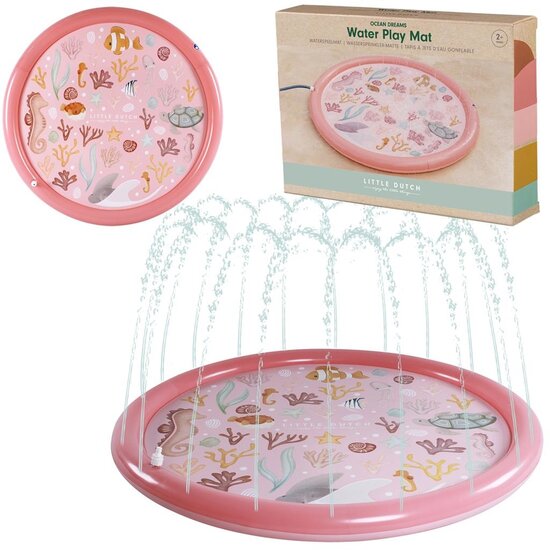 Little Dutch Little Dutch | Ocean Dreams Sprinkler Mat Pink