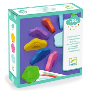 Djeco crayons fleurs 12pcs
