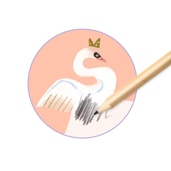 Djeco Djeco | + 100 Transfer Stickers and 3 Large Decors Young Ballet Dancers from the Opera