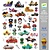 Djeco Djeco | 160 Metallic Stickers De Wereld Van Crazy Motors