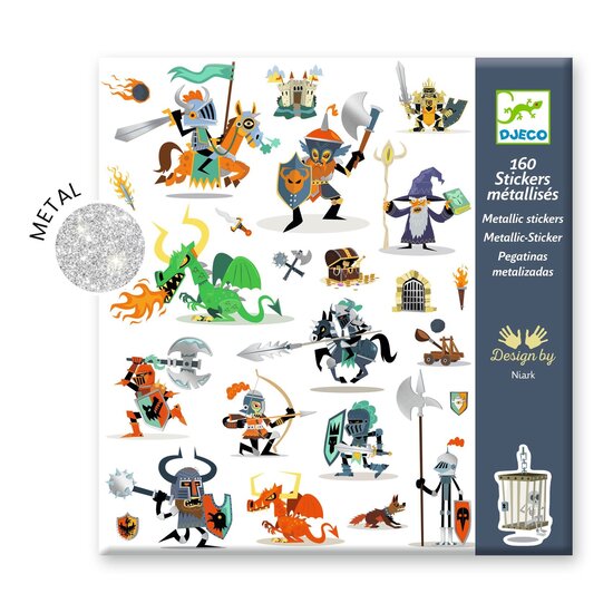 Djeco Djeco | 160 Metallic Stickers Ridders